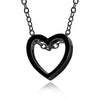Hollow Out Heart Shaped Women Necklaces Pendant Simple Valentine's Day Gift Lovers Metal Chain Party Jewelry Choker