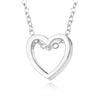 Hollow Out Heart Shaped Women Necklaces Pendant Simple Valentine's Day Gift Lovers Metal Chain Party Jewelry Choker