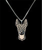 Hollow Pet Pendant Rat Terrier Necklace for women cute charm christmas gift jewelry