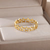 Hollow Stars Rings for Women Stainless Steel Gold Color Geometric Couple Ring 2023 Trend Wedding Aesthetic Jewelry anillos mujer
