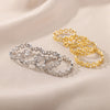 Hollow Stars Rings for Women Stainless Steel Gold Color Geometric Couple Ring 2023 Trend Wedding Aesthetic Jewelry anillos mujer