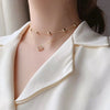 Hollow out Heart Love Multilayer Necklaces For Women Trendy romantic Prom Accessories Elegant Charm Clavicle Chain Girl Gift