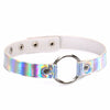 Holographic Choker Punk Festival Wear Iridescent Pink Holograph 90s choker Grunge Blue Rave  Festival Party jewelry