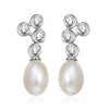 100% Genuine Brand Natural Pearl Jewelry Drop Earrings For Women 925 Sterling Silver brincos boucle d'oreille Best Gift