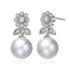 2020 New Design Flower Earrings For Women Natural Pearl With 925 Sterling Silver Earring Gift For Party