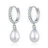 925 Sterling Sliver Nature Pearls Waterdrop Drop Earrings AAA Zircon for Women Korean Fashion Brincos Jewelry