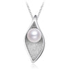 High Quality Nature Pearl Summer Collection 925 Sterling Silver Leaves Pendant Necklaces for Wedding Bijoux