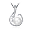 Hot Selling 925 Sterling Silver Bridal Necklace ,Wedding Real Natural Pearl Star&Moon Collier Femme Charm Jewelry Gift