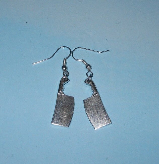Hot-Wholesale-Fashion-Jewelry-50-Pair-Retro-Silver-Chef-Knife-Charm-Pendants-Earrings-For-Woman
