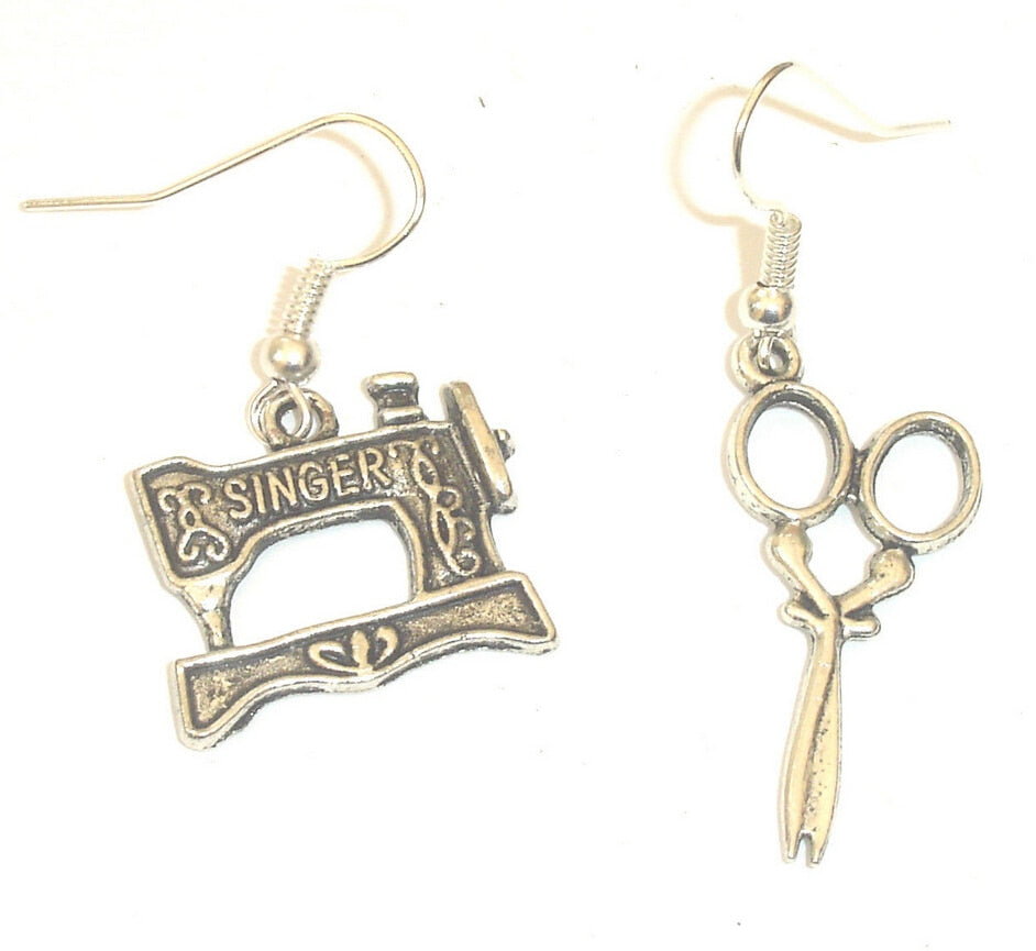 2015-Hot-Fashion-Jewelry-50-Pair-Antique-Silver-Sewing-Machine-Scissors-Charm-Pendants-Drape-Earring-For