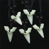 12PCS imitation shark teeth necklace sweater chain men and women resin shark teeth necklace jewelry