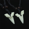 12PCS imitation shark teeth necklace sweater chain men and women resin shark teeth necklace jewelry
