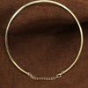 Hot 1Pc New Punk Simple Round Circle Torques for Women Ladies Metal Gold Silver Wire Necklace Collar Choker Fashion Jewelry 2020