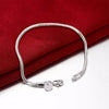 3MM Snake bone chain 925 sterling Silver bracelet neckalce Jewelry sets for women man Party wedding accessories Gift