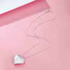 925 Stamp Silver charm heart photo frame Necklaces For Women designer party wedding engagement Jewelry holiday gifts