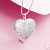 925 Stamp Silver charm heart photo frame Necklaces For Women designer party wedding engagement Jewelry holiday gifts
