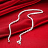 925 Stamped Silver 4MM Solid chain snake necklace For men women  gorgeous charm wedding accessories jewelry