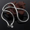 925 Stamped Silver 4MM Solid chain snake necklace For men women  gorgeous charm wedding accessories jewelry
