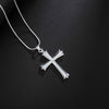 925 Stamped Silver Classic cross Pendant Necklace For Women wedding accessories party  Jewelry trend gifts