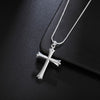 925 Stamped Silver Classic cross Pendant Necklace For Women wedding accessories party  Jewelry trend gifts