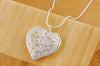 925 Stamped Silver Leaf pattern heart Pendant Necklace For Women party wedding accessories designer jewelry gift