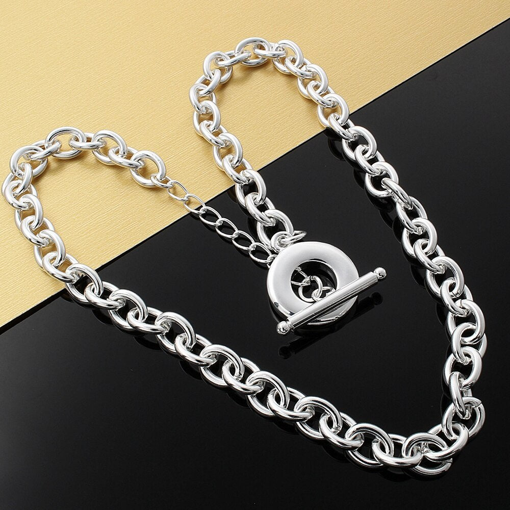 925 Stamped Silver Necklaces for Men's woman  designer party wedding accessories fine Jewelry Christmas Gifts