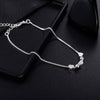 925 Stamped Silver charms romantic heart Pendant Necklace for woman fine party wedding Jewelry Christmas Gifts