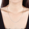 925 Stamped Silver classic 1.5MM Box chain Necklace 16-24 inches For Women man wedding party Jewelry Holiday gift