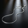 925 Stamped Silver classic 1.5MM Box chain Necklace 16-24 inches For Women man wedding party Jewelry Holiday gift