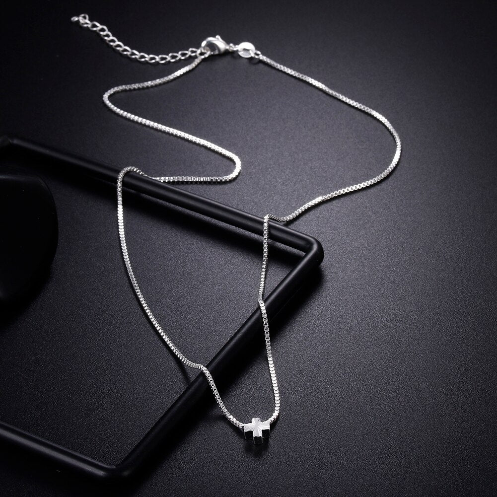 925 Stamped Silver fine classic cross Pendant Necklace For Women men party wedding brands Jewelry Christmas Gifts