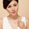 925 Stamped Silver romantic heart Pendant Necklace For Women Holiday gift party wedding accessories charms Jewelry