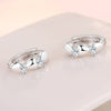 925 Stamped silver Pretty heart crystal earrings for women  designer jewelry party wedding holiday gifts