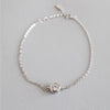 Hot 925 Sterling Silver Chain Bracelet for Women Shiny AAAA Cubic Zircon Crystal Charm Bracelets Wedding Jewelry