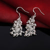925 Sterling Silver Creative grape beads drop earrings for Woman party fine Gifts elegant noble Jewelry