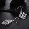 925 Sterling Silver elegant Retro window grilles earrings for women  party wedding Jewelry Holiday gifts
