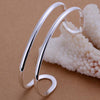 925 sterling Silver Double line bangle adjustable Bracelets For Man Women Street party Wedding Jewelry Holiday gifts