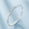 925 sterling silver elegant weave bracelets Bangles for women designer party wedding engagement jewelry Adjustable