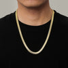 925 sterling silver plated 18K gold original fine 6MM snake bone Necklaces bracelets Jewelry sets for Men Women gift