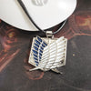 Anime Shingeki No Kyojin Necklace Attack On Titan Necklace Wings of Liberty Pendants Necklaces Cosplay Jewelry Collares