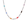 Boho Colorful Crystal Zircon Charm Necklace For Woman Bohemia Rhinestone Gold Silvery Necklaces Female Jewelry Gifts