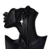 Charms 925 Sterling Silver dancing girl Earrings for Women noble wedding party Jewelry Christmas Gifts