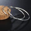 Classic 5cm-6cm Big Circle 925 Sterling Silver hoop earrings for women wedding birthday gift fine Jewelry