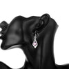 Classic 925 Sterling Silver Amethyst shell earrings for woman party wedding noble crystal Jewelry Christmas Gifts