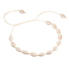 European Style Natural White SeaShell Bracelet Necklace Hand-woven Women Jewelry Creative Conch Shells Accessories