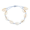 European Style Natural White SeaShell Bracelet Necklace Hand-woven Women Jewelry Creative Conch Shells Accessories
