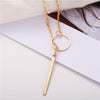 Casual Chocker Necklace Personality Infinity Cross Pendant Gold Color Choker Necklaces on neck Women Jewelry