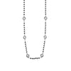 Long Crystal Charm Beaded Necklace Boho Simple Golden Silvery Sweater Chain Necklaces  Kolye Collier Women Jewelry
