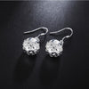 Fine 925 Sterling Silver charms Ball Earrings for Women temperament party wedding Christmas Gifts Jewelry