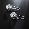 Fine 925 Sterling Silver charms Ball Earrings for Women temperament party wedding Christmas Gifts Jewelry