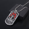 Game Metro Exodus 2033 Necklace Retro Dog Tag Skull Pendants Necklace Choker Women Men Gifts Jewelry